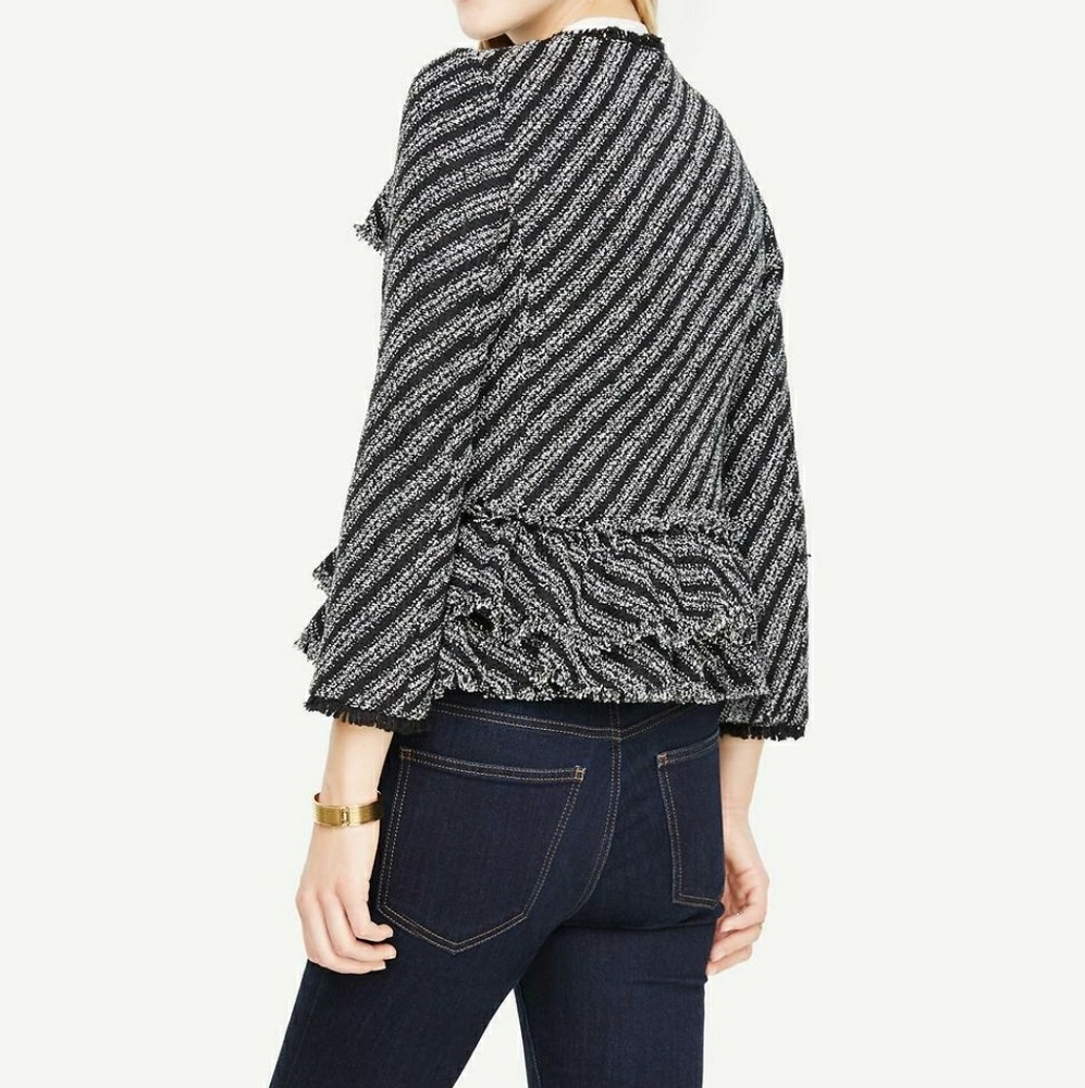 ANN TAYLOR Ruffle Jacket - Picture 2 of 8